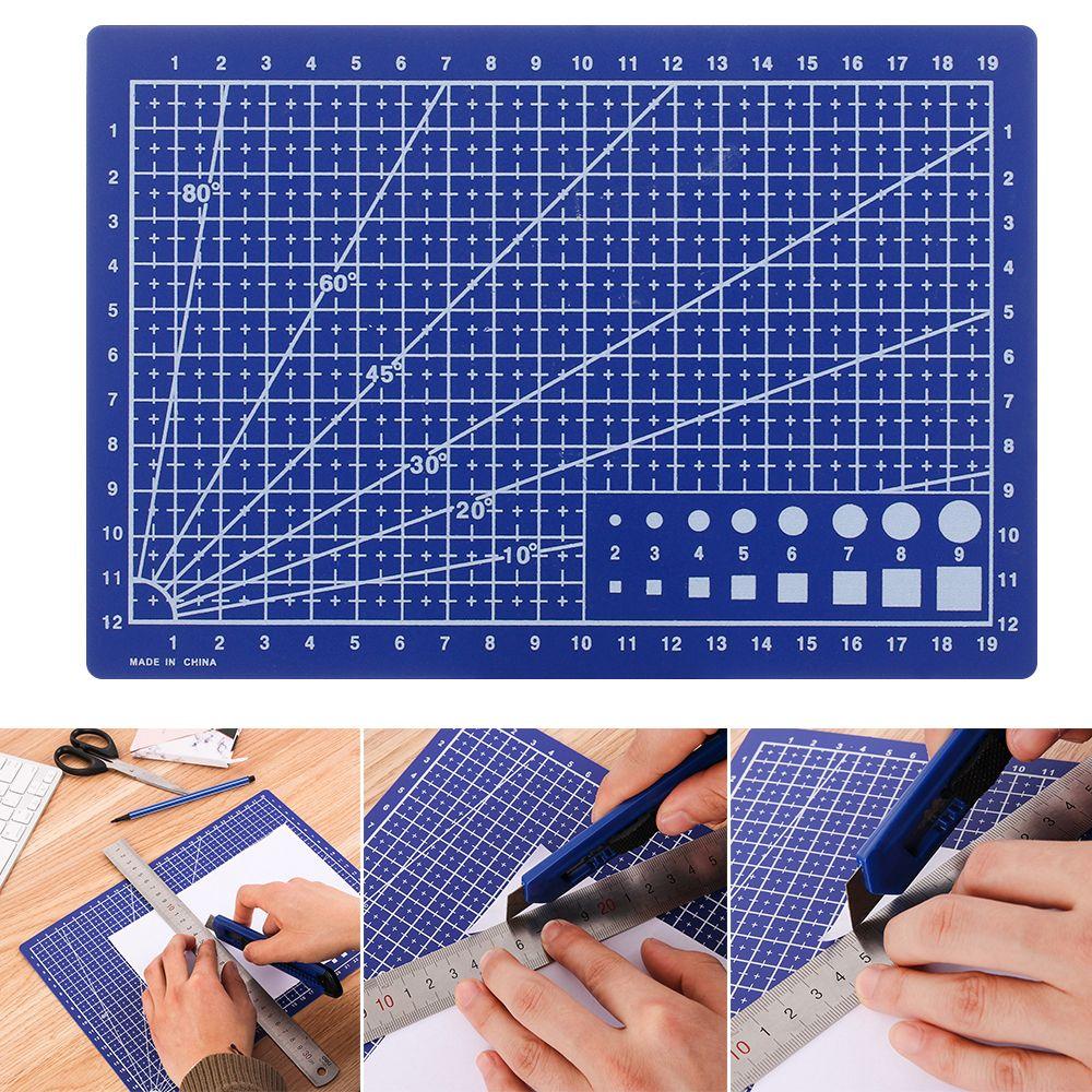 Non-slip Fabric Craft Card Cutting Plate Sewing Tool Paper Board A5 Grid Lines Cutting Mat