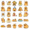 50 Capybara Cartoons: Cute Graffiti Stickers for Water Cups & Phones