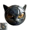 Resin Luxury Black Cat Figurine Hand-Carved Elegant Black Cat Figurine Decorative Statue