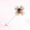 2-piece two-tone brooch set, bouquet decorative pins