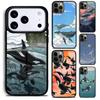 Чехол для телефона с изображением косаток для iPhone 17 16 15 Pro Max Air 14 13 12 11 Plus, противоударный чехол.