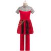 2026 Princess Cosplay Dress Set Heart Print Short Jacket Patterned Long Pants Stage Shows Po Shoots Parties Halloween Costume