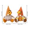 1Pair Harvest Festival Dwarf Dolls Set Handmade Gnomes Statuettes for Seasonal Home Embellishment Parties Supplies