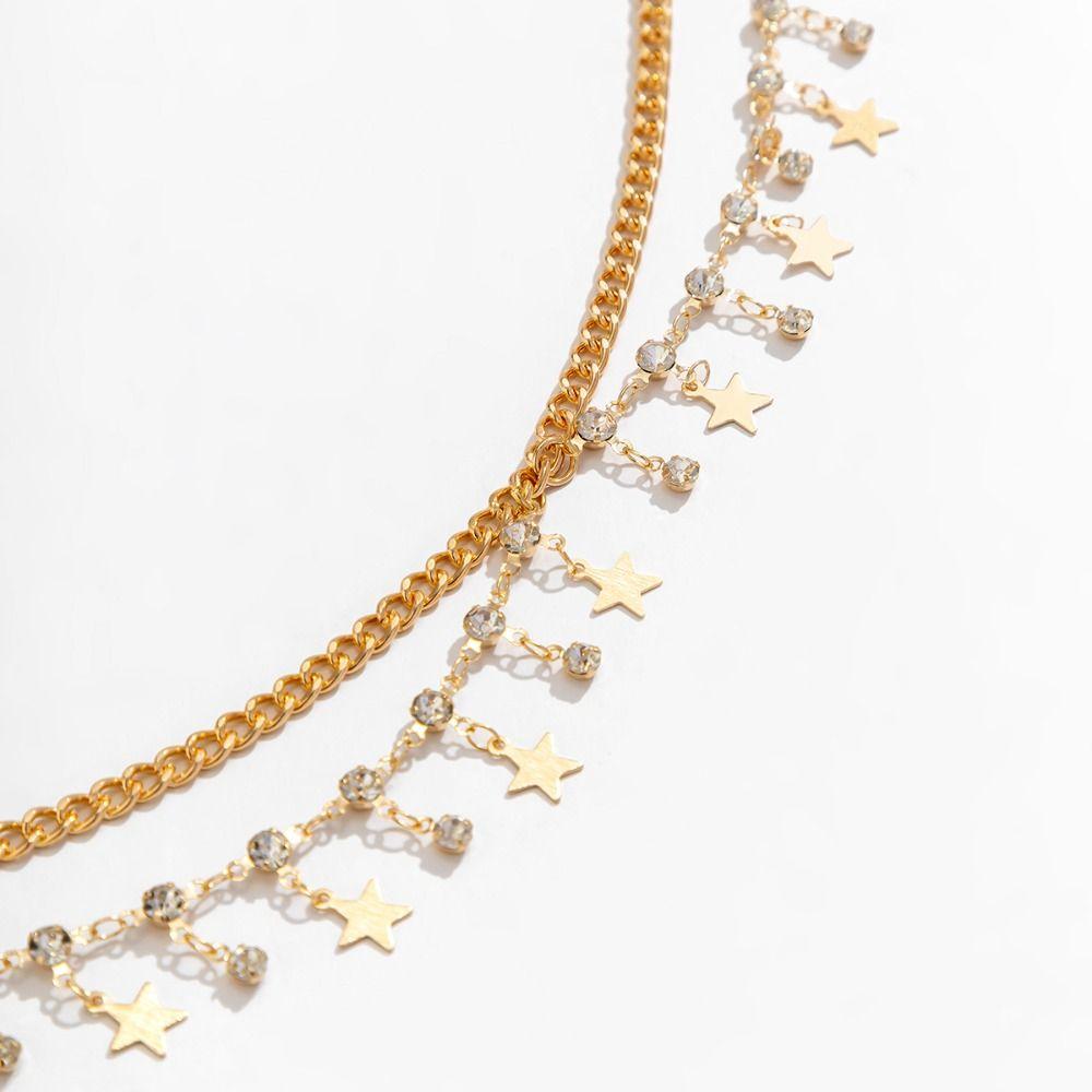 Многослойная хрустальная цепочка на живот, Золотая подвеска с кисточкой и ракушкой в форме бабочки, летний пляж