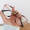 Fashion Printed Glasses For Women Cat Eye Anti Blue Light Eyewear Female Photochromic Optical Glasses De Lectura Hombre