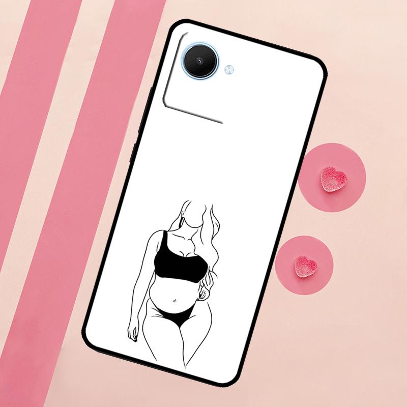 Woman Body Line Art Case For Realme GT Neo 5 3T 2T 9 11 10 Pro Plus C11 C15 C21Y C25S C30 C31 C33 C35 C53 C55
