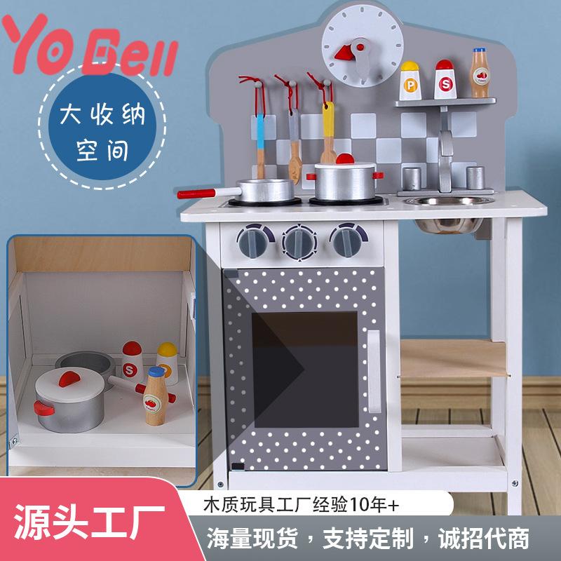 BABIBO Детские кухонные игрушки/игровой домик для мальчиков и девочек, мини-симулятор кухонных принадлежностей/деревянный обучающий костюм для готовки в подарок