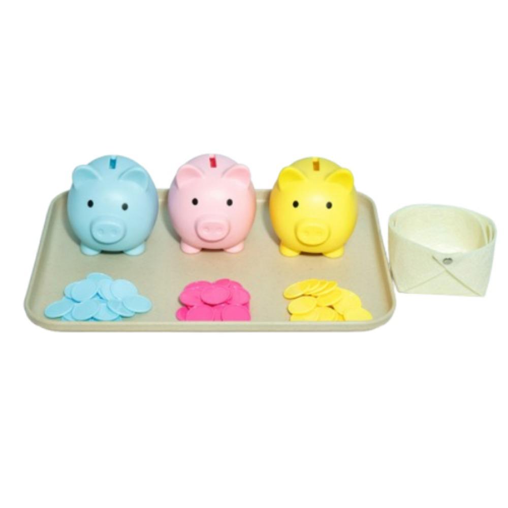 Colorful Piggy Bank Color Matching Toys Toddler Coin-operated Toy Movement Training for Children