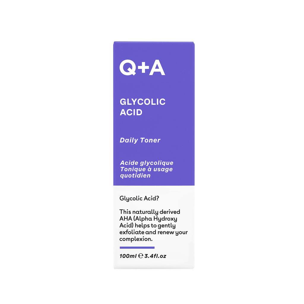 Q+A - Glycolic Acid Daily Toner, 100 мл - отшелушивающий тоник для лица с гликолевой кислотой