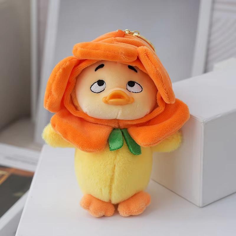 Плюшевый брелок 1шт маленькая подвеска кукла-утенок брелок для ключей Игрушки Сумки Чехлы для телефонов Подвесные украшения Подарок на день рождения