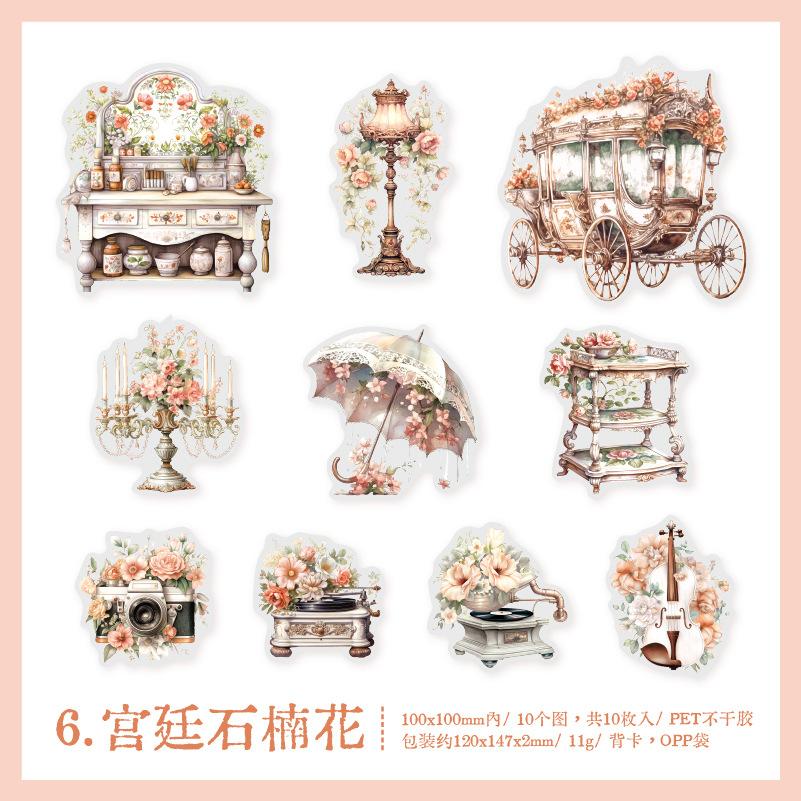 10 шт./Винтажные канцелярские наклейки, эстетические бумажные журналы, дневники, скрапбукинг, журналы, аксессуары, художественные принадлежности, наклейки