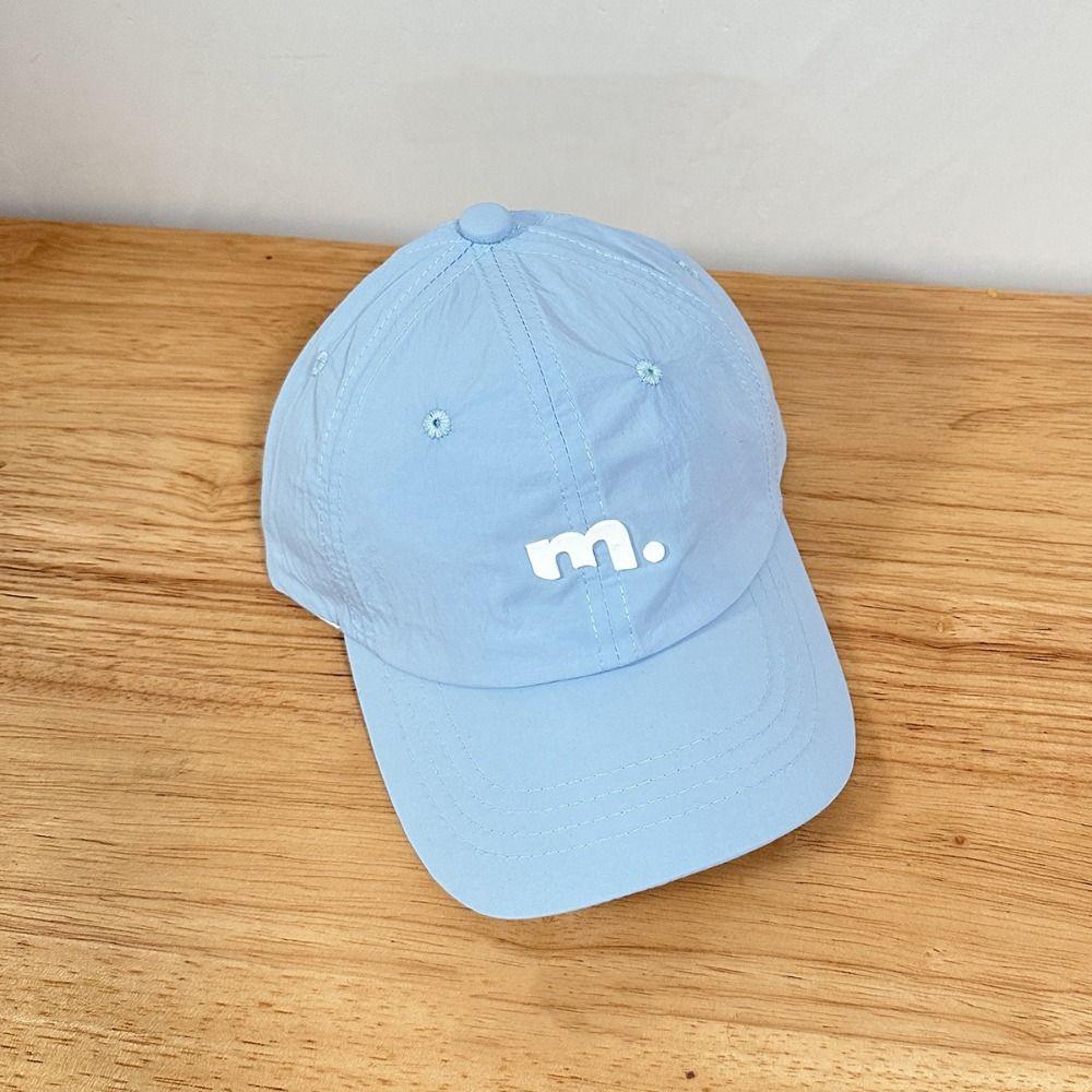 Candy Color Children Baseball Hat Embroiderey Teenagers Peaked Cap Quick Drying Sun Hat  Boys/girls