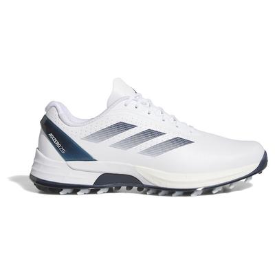 Кроссовки для гольфа Adizero Zed G 25 Footwear Metallic cm 2E [Adidas Golf] мужские белые/сине-голубые/Zero 25.5