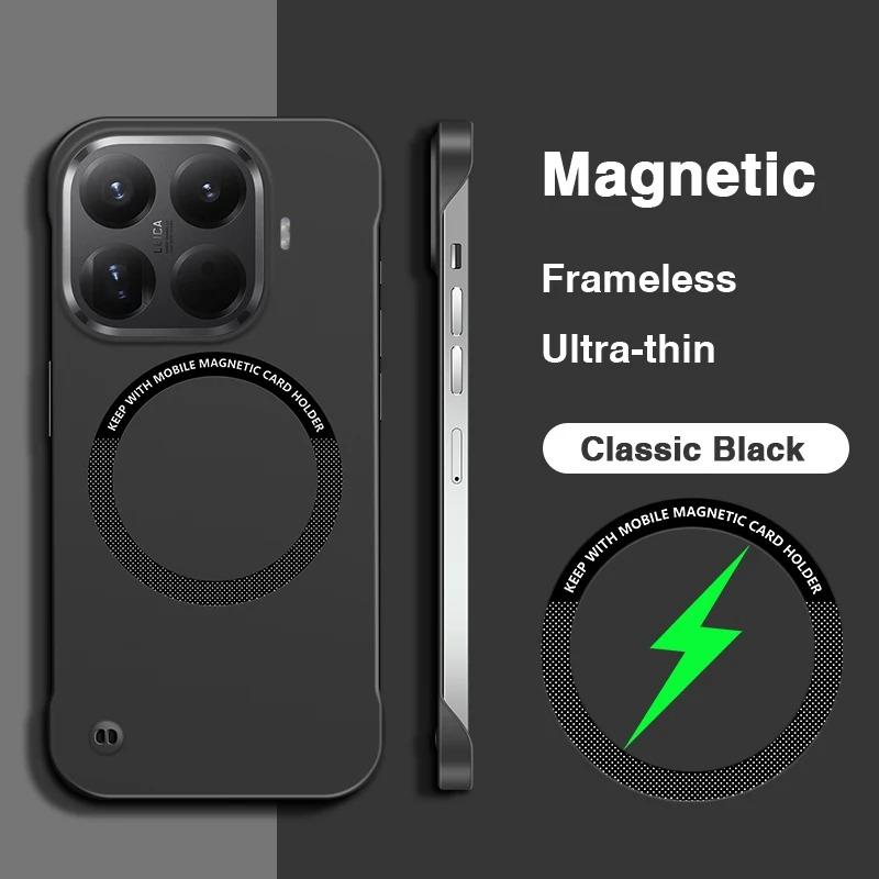Чехол для Xiaomi 17T 15T Pro с поддержкой Magsafe, Магнитный, Безрамный, Жесткий ПК, Ударопрочный Чехол для Mi 17TPro 15TPro, Матовый, Тонкий Чехол для Телефона