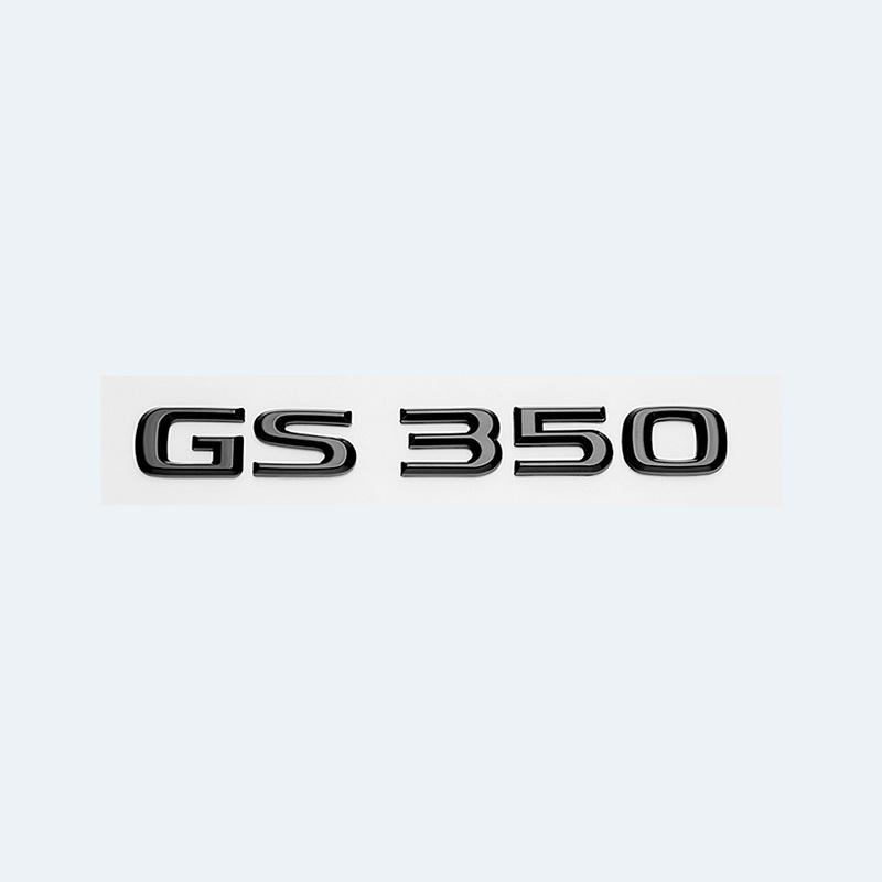 FDL4 For Lexus GS200t GS250 GS300 GS350 GS430 GS460 GS450h HYBRID Rear Trunk Logo Glossy Black ABS Emblem Retrofit Upgrade Letter