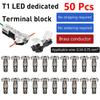 10/100PCS Wire Cable Snap In T2 Connector No-solder No-peel Quick Terminal Connections Joiners Auto Plug Electrical Accessories