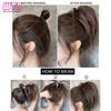 Synthetic Hair Bun Extensions Messy Straight Hair Band Elastic Chignon Scrunchy Wrap Updo False Hair Pieces for Women Hair