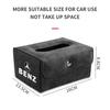 DPX1  Leather Car styling Tissue Box Auto Sun Visor Seat Back Hanging Tissue Box Holder For Mercedes Benz AMG GT4 W204 205 GLC GLE CLA