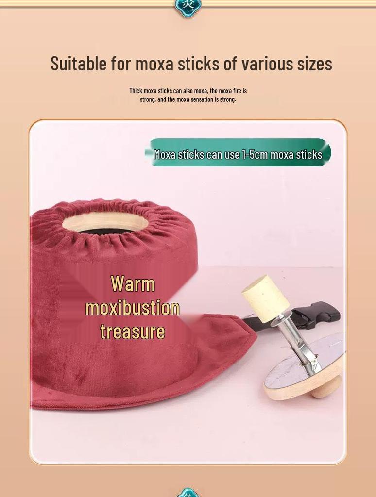 Бездымная коробка для моксы из массива дерева с контролем температуры для живота, талии и шеи - Портативный мокса-стик и оборудование для фильтрации дыма.