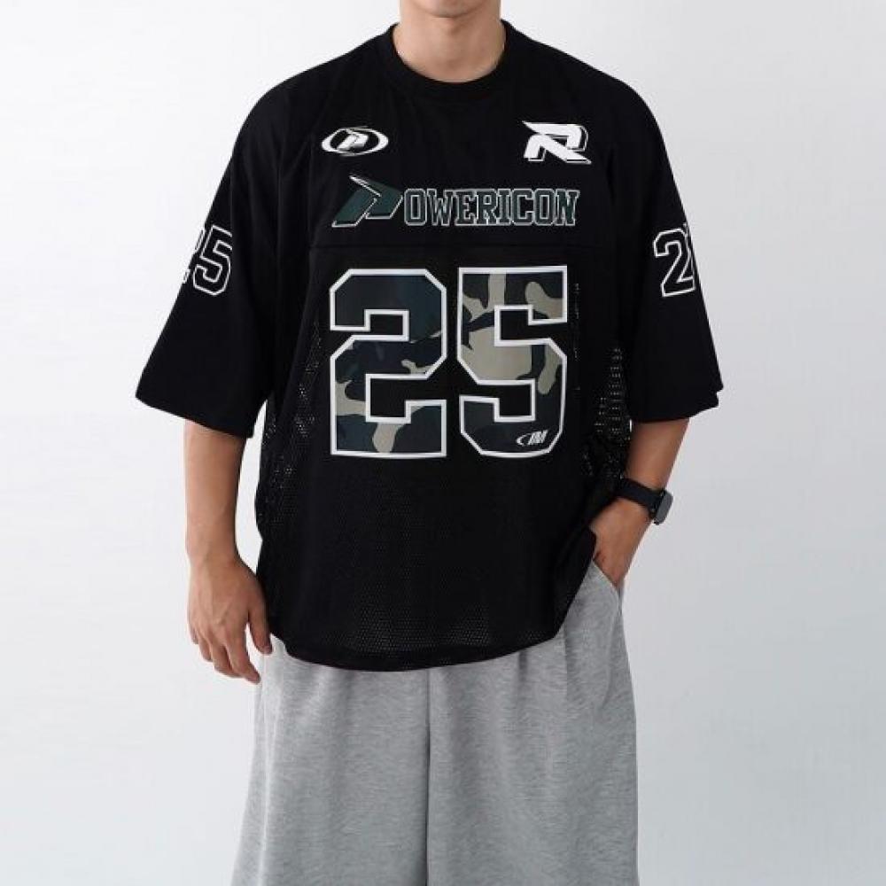 Onl Men Call Mesh Rugby ShorT Sleeve FuncTional T shirT Blockcore Look