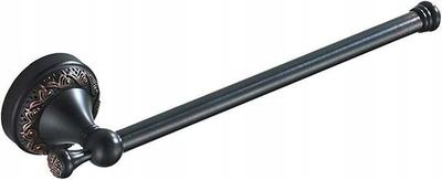 Wall Towel Rack 28.5 Cm Black Metal Brass