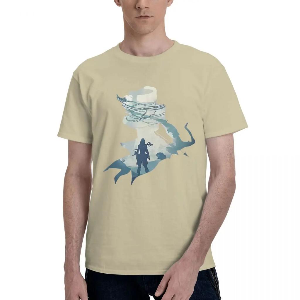 Horizon Zero Dawn Not Safe To Go Alone 100 Cotton Casual Breathable Confortable T Shirt High End Mens Clothing Man Clothes