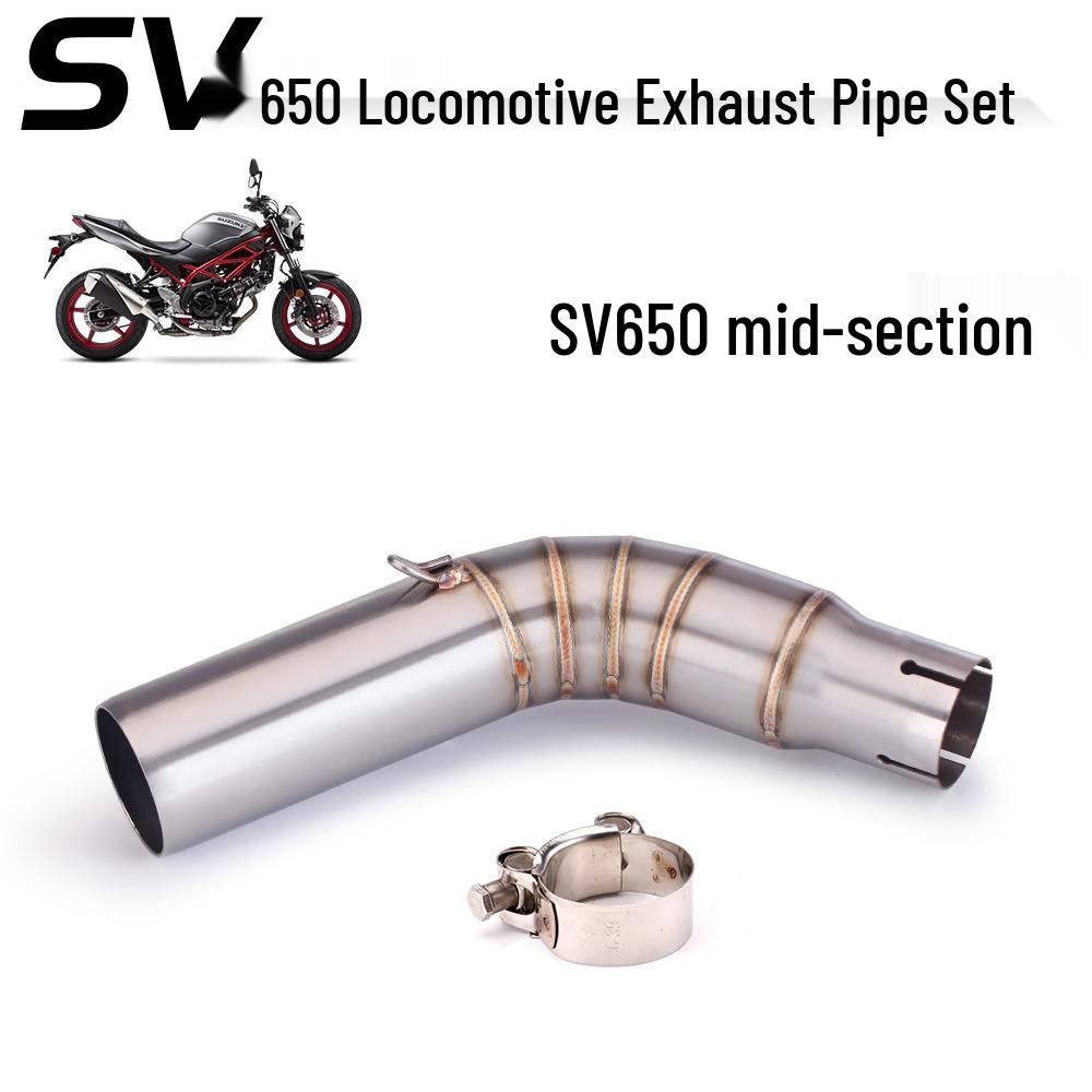 SV650 Нержавеющая сталь Выхлопная система и глушитель Комплект для мотоциклов - Легкая установка