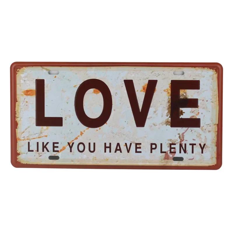 Я люблю водку, пиво, тарелку, металлическую пластину, номер автомобиля, жестяные вывески, бар, паб, кафе, домашний декор, металлическую вывеску, человек, пещеру, гараж, таблички для рисования C13