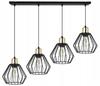 Hanging Lamp, Ceiling Chandelier, Wire Shade, Led
