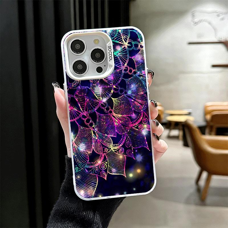 Mandala Sunflower Dreamy Style Soft Phone Case for iPhone 15 16 17 Pro Max 17Air 16E 14 Plus 13 12 Mini Shockproof Cover Back Sh