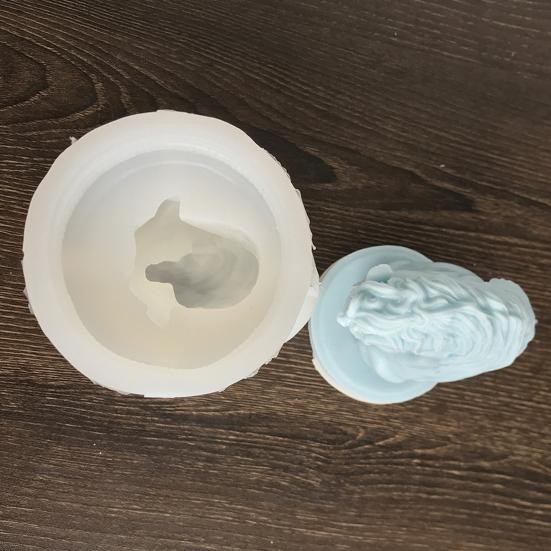 Скульптура головы лошади, силиконовая форма, Нелипкая многоразовая 3D голова лошади, свеча, пластырь, художественное изготовление смолы, сделай сам, форма для мыла, ароматических свечей, принадлежности для рукоделия