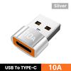 10A USB 3.0 к Type C адаптер OTG Type C папа к USB мама конвертер для ноутбука Xiaomi Samsung USBC адаптер быстрой зарядки