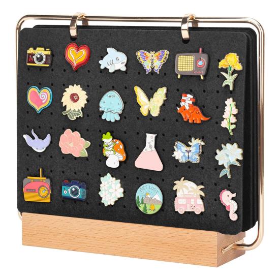 Pin Organizer Collection Brooch Pin Holder Display Storage Calendar 6 Pages