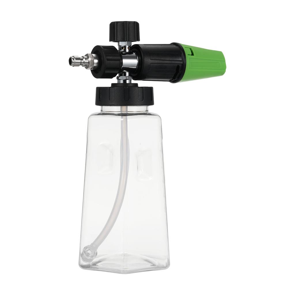 Foam Cannon for Pressure Washer with Dual-Connector Tool, Car Foam   with 1/4'' Quick Connect 1L Transparent Bottle