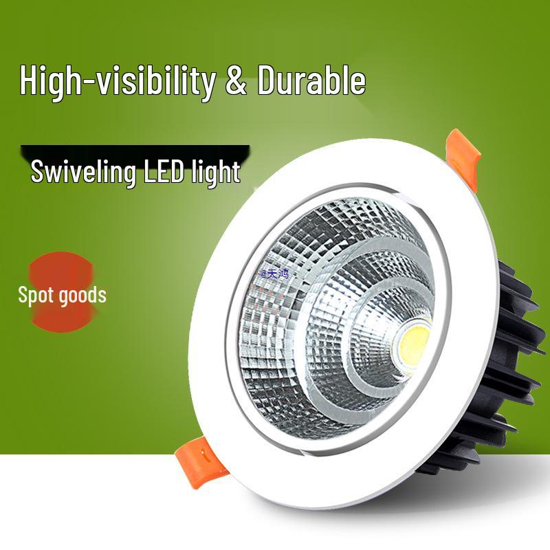 Recessed 20W Spotlight Downlight for Clothing Stores, 15-30W Commercial Ceiling Light
