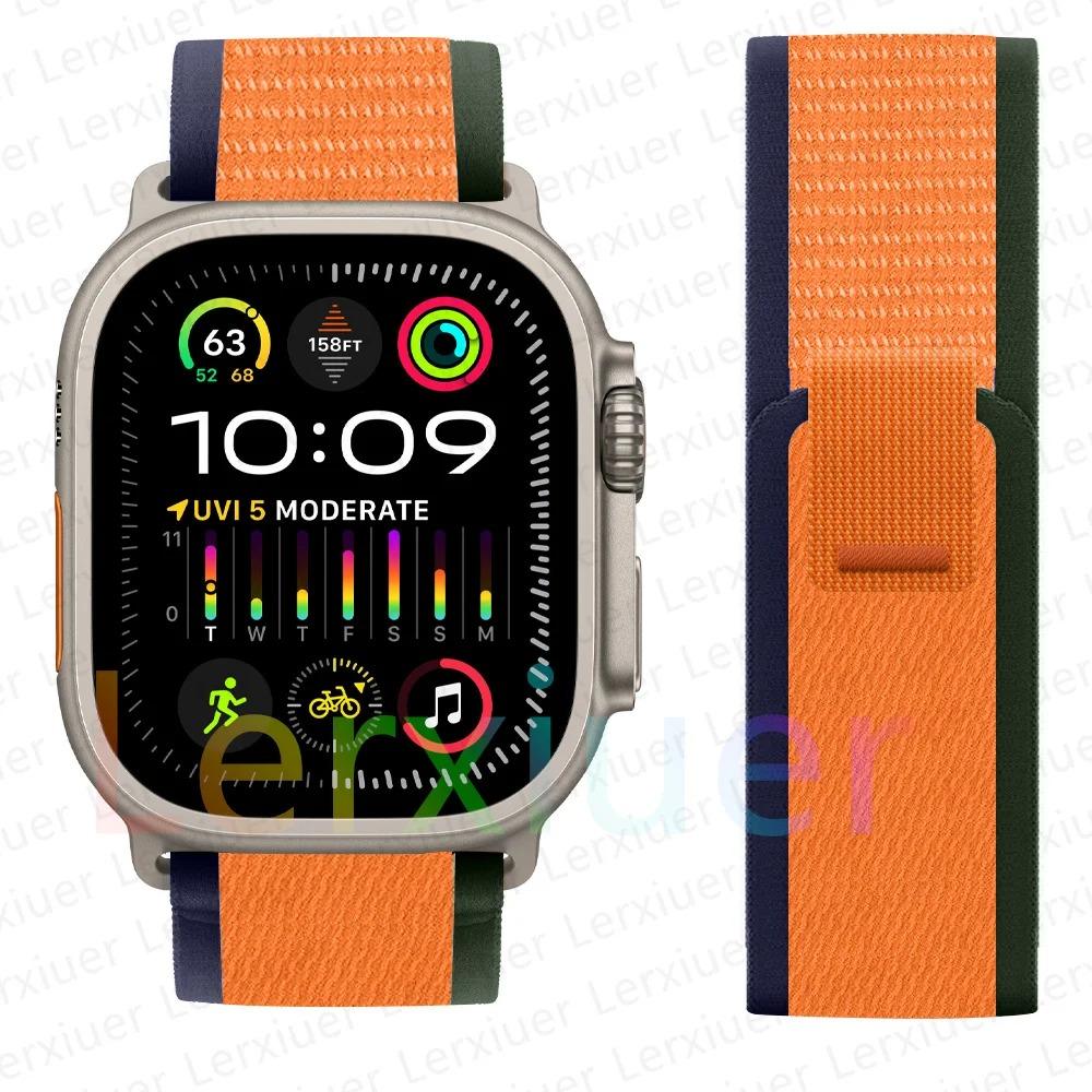 Ремешки для Apple Watch ultra2 ремешок 49мм 46мм 42мм 44мм 40мм 45мм 41мм Trail loop браслет correa iwatch series se 3 7 8 9 10 11