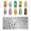 Пластины для штамповки ногтей с тигром, зеброй и леопардовым принтом, трафарет для печати изображений животных, шаблоны штампов для ногтей, инструмент для дизайна ногтей, украшение для ногтей
