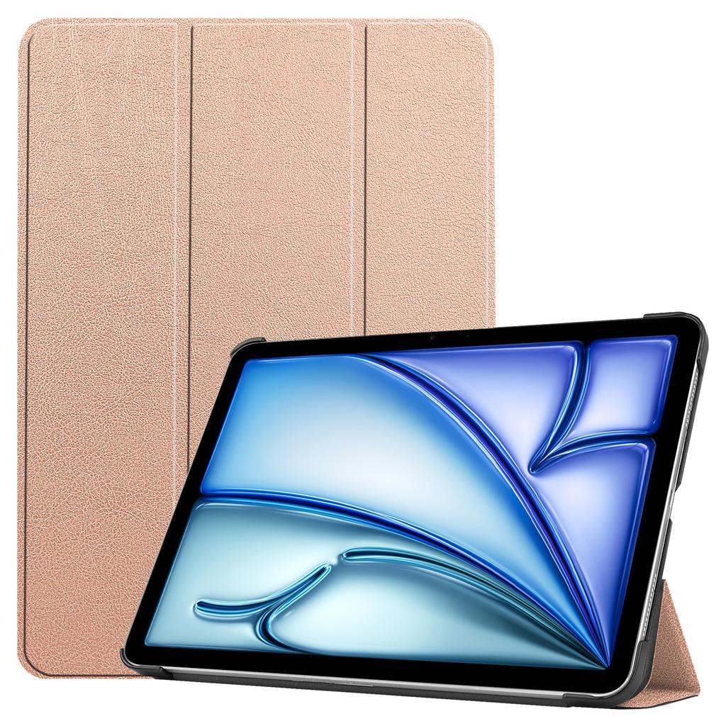 For iPad Air 13 (2025)/(2024) Case Auto Wake/Sleep Tri-Fold Stand Leather Tablet Cover