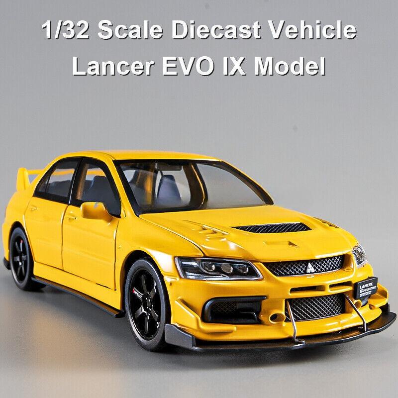 1/32 Mitsubishi Lancer EVO IX литая модель игрушечная коллекционная игрушка со звуком и светом