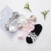 5 Pairs Women Polka Dot Patterned Socks Fashionable Versatile Trendy Creative Socks Comfortable Breathable Casual Short Socks