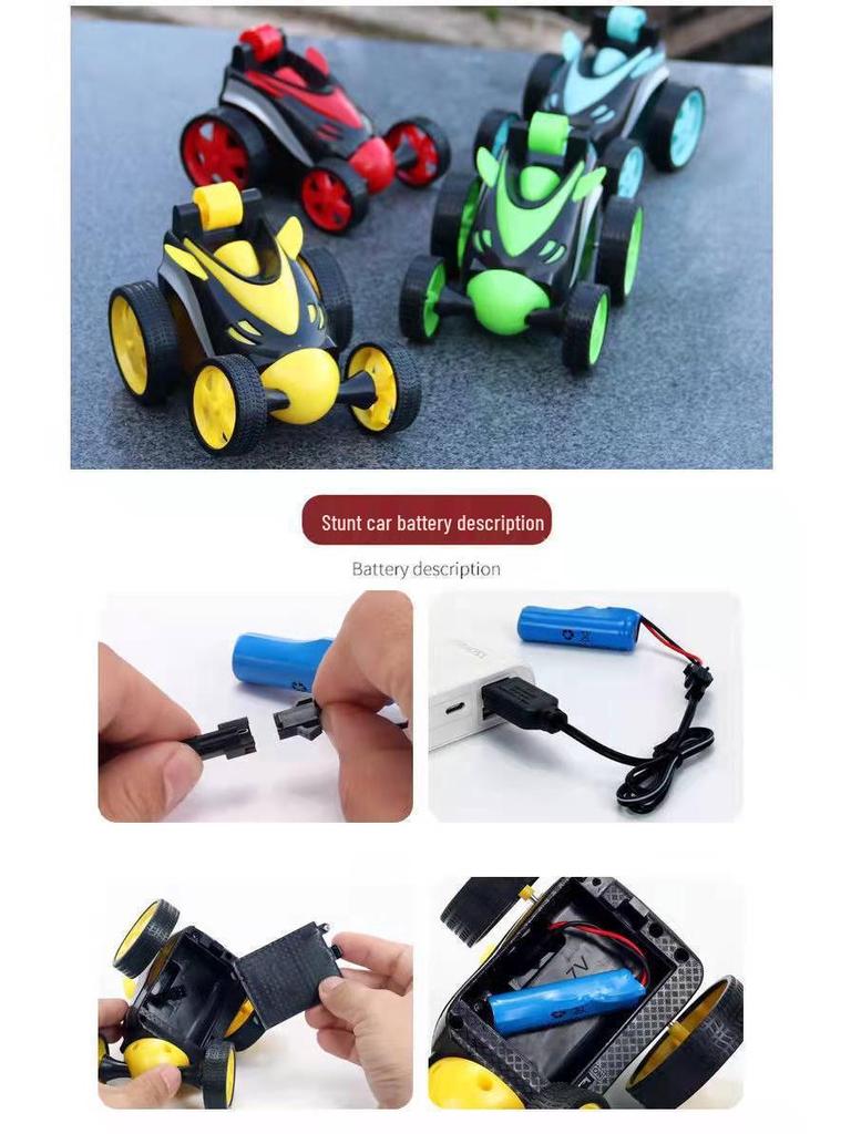 Double-Sided Remote Control Stunt Car - Rechargeable Electric Racing Toy for Kids