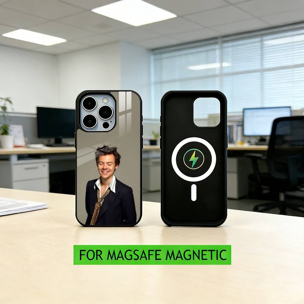 Чехол для телефона singer H-aRRy Music Styles Для iPhone17,16,15,14,13,12,11 Plus,Pro Магнитный Для Magsafe Беспроводной Зарядки