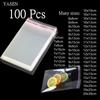 100Pcs Transparent Self-sealing Jewelry Accessories Candy OPP Self-adhesive Bag Packaging Resealable Gift Cookie Packaging Bag