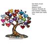 Heart Tree Ornament Desktop 2D Flat Acrylic Decoration Multi-Color Love Hearts Tree