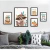 Painting Wall Pictures Kids Room Decor Bear Fox Lion Owl Raccoon Tent Dream Quotes Nordic S And Prints Wall Art Canvas