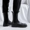 Thick Soled Chelsea Men's Boots Fashionable Minimalist and Classic Styles Outdoor Leisure Party Office Motorcycle Adult Shoes
