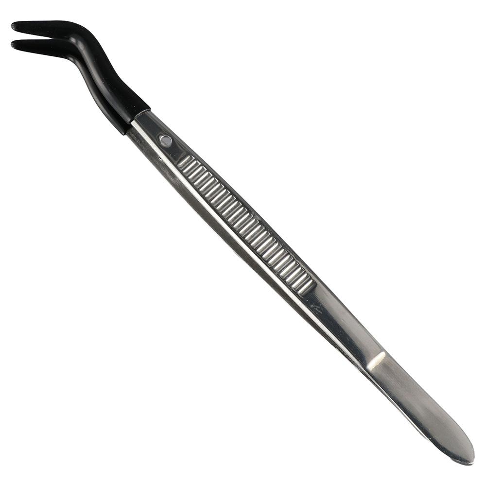 Изогнутый пинцет из нержавеющей стали 6,2 дюйма пластиковый для инструментов для изготовления поделок пинцет для поделок для ювелирных изделий