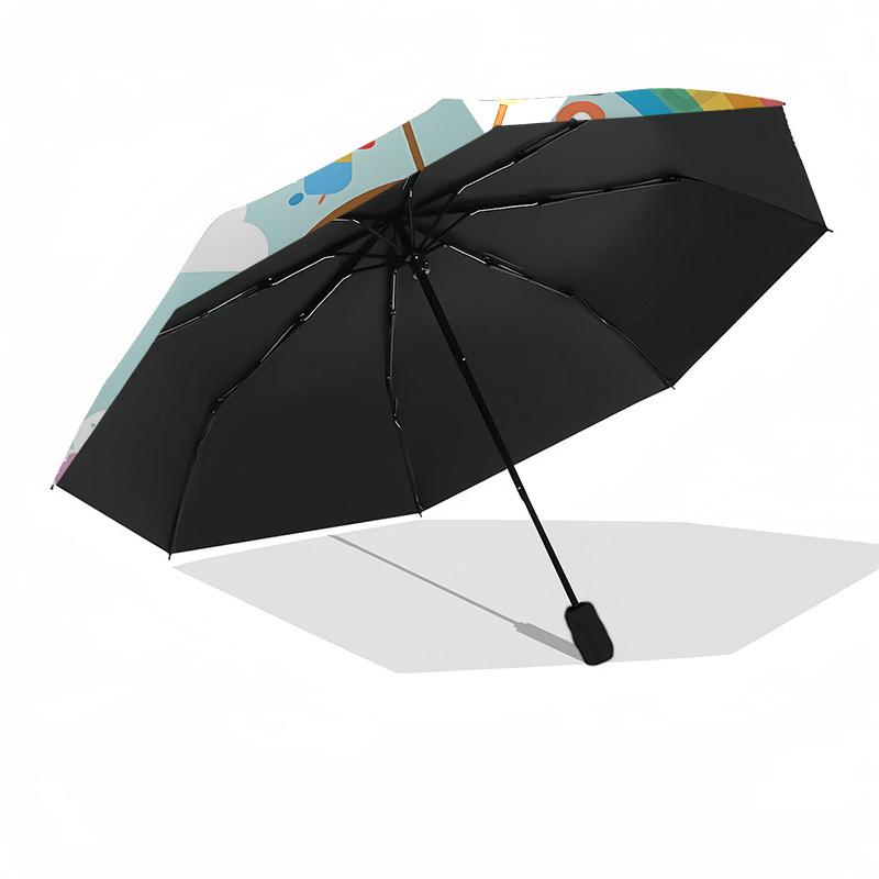 Bee, Rainbow Automatic Opening and Closing, 8 rib Structure Portable Umbrella, Suitable for Men and Women in All Seasons  Perfect Gift for H