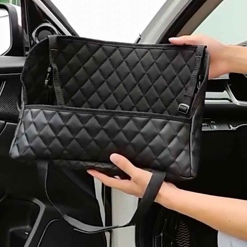 Новый автомобильный сетчатый карманный держатель для сумочки, автомобильное сиденье для хранения между сиденьями, сетчатый барьер для домашних животных, автомобильные аксессуары для интерьера