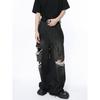 Men's Clothing New Product American High Street Distressed Straight Leg Retro Loose Jeans Trend